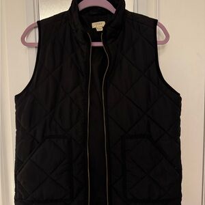 J. Crew Black Quilted Outerwear